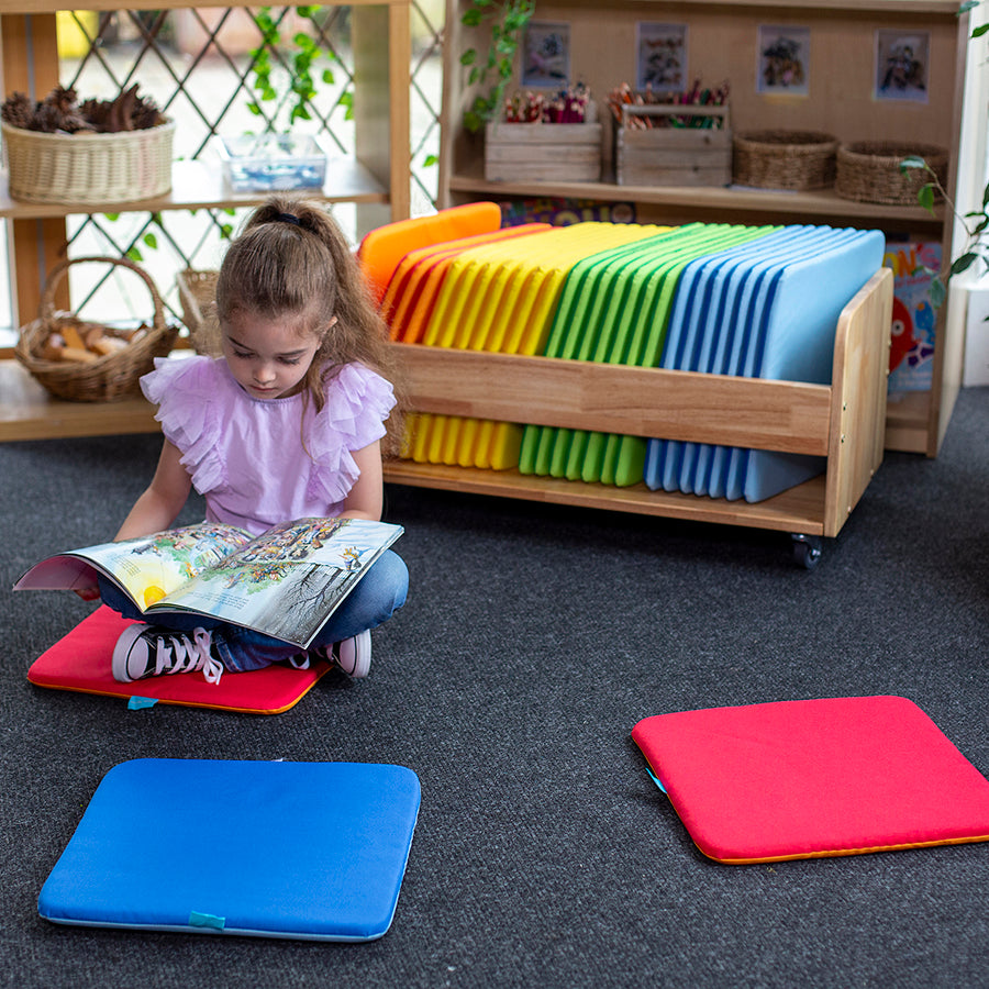 Rainbow™ Square Mats (Pack of 32) & Tuf 2™ Trolley BN0107-N MB31636
 5