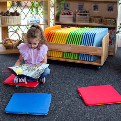 Rainbow™ Square Mats (Pack of 32) & Tuf 2™ Trolley BN0107-N MB31636
 5
