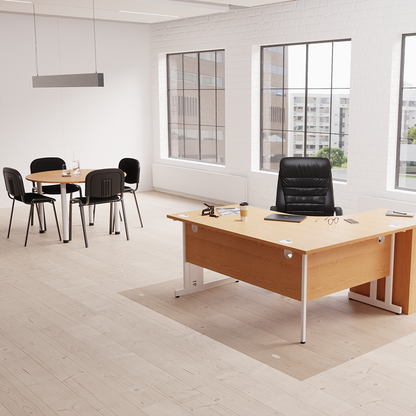 Impulse Round Table With Post Leg