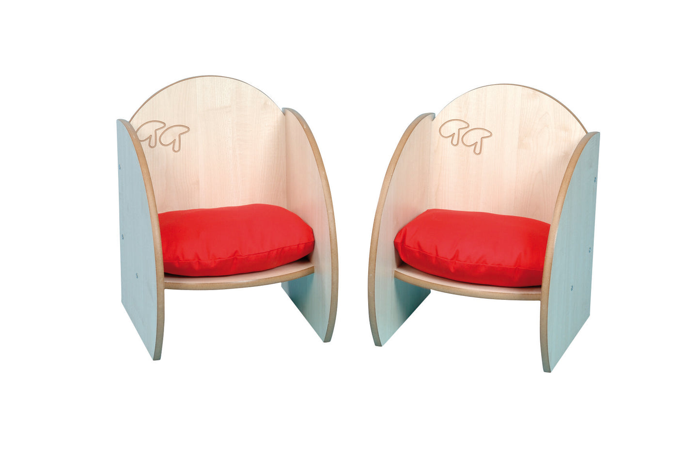 Mini Chairs Set Of 2 With Cushions