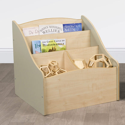 Junior Reading Corner Combi Kinderbox – Sage Green & Maple