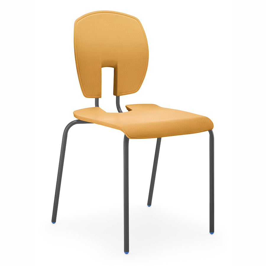 SE Curve Chair Sunshine Poly Seat and Dark Grey Steel Frame CS30022