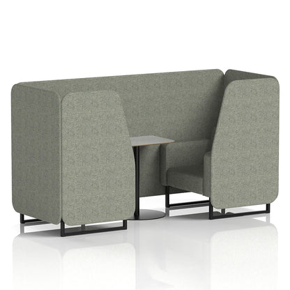 Brixworth Booth in Single Tone - 2 Seater with Grey Table
