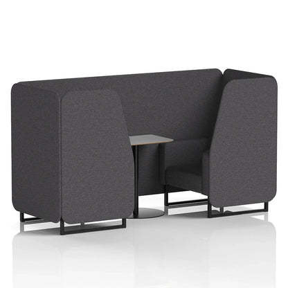 Brixworth Booth in Single Tone - 2 Seater with Grey Table