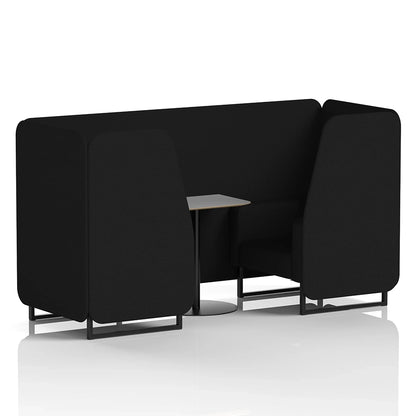 Brixworth Booth in Single Tone - 2 Seater with Grey Table