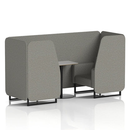 Brixworth Booth in Single Tone - 2 Seater with Grey Table