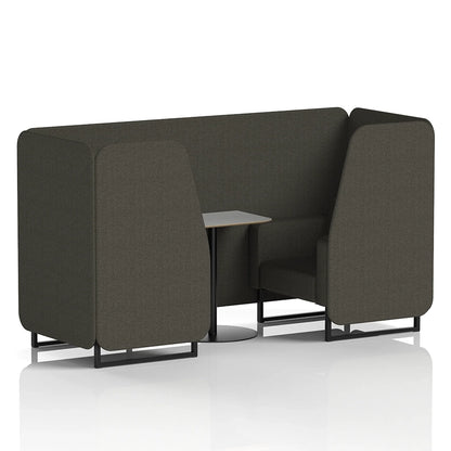 Brixworth Booth in Single Tone - 2 Seater with Grey Table