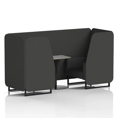 Brixworth Booth in Single Tone - 2 Seater with Grey Table