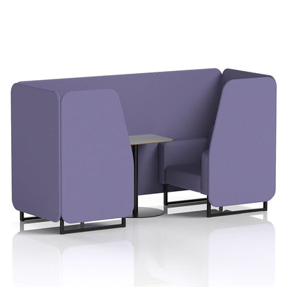 Brixworth Booth in Single Tone - 2 Seater with Grey Table