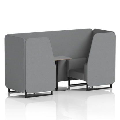 Brixworth Booth in Single Tone - 2 Seater with Grey Table