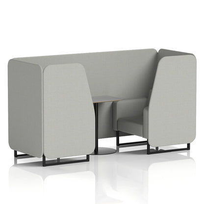 Brixworth Booth in Single Tone - 2 Seater with Grey Table