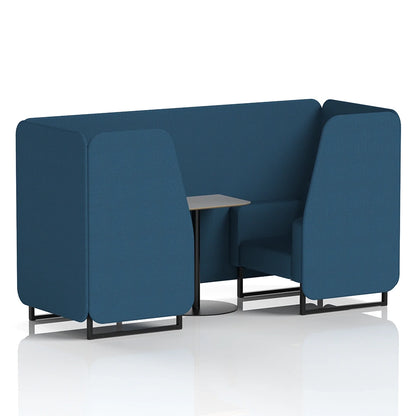 Brixworth Booth in Single Tone - 2 Seater with Grey Table