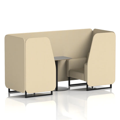 Brixworth Booth in Single Tone - 2 Seater with Grey Table
