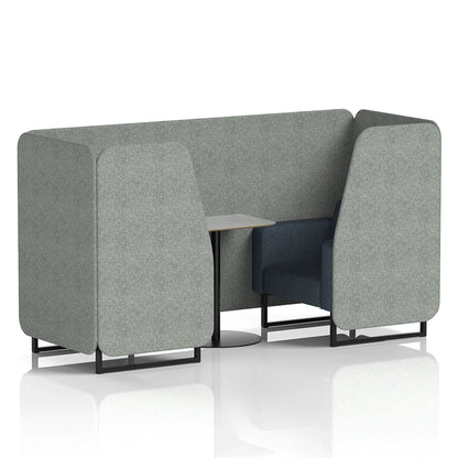 Brixworth Booth in Two Tone - 2 Seater with Grey Table