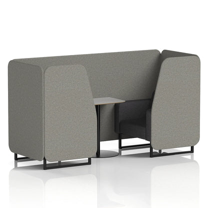 Brixworth Booth in Two Tone - 2 Seater with Grey Table