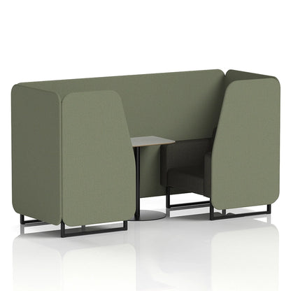 Brixworth Booth in Two Tone - 2 Seater with Grey Table