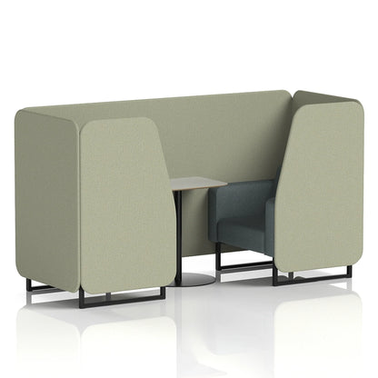 Brixworth Booth in Two Tone - 2 Seater with Grey Table