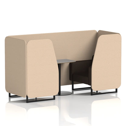 Brixworth Booth in Two Tone - 2 Seater with Grey Table
