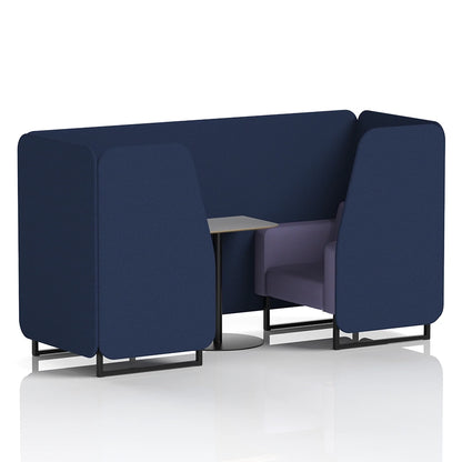 Brixworth Booth in Two Tone - 2 Seater with Grey Table