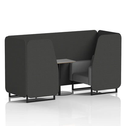 Brixworth Booth in Two Tone - 2 Seater with Grey Table