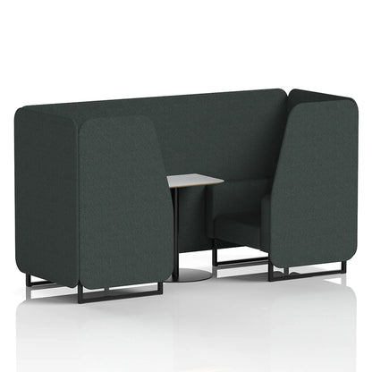 Brixworth Booth in Single Tone - 2 Seater with White Table