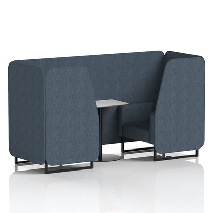 Brixworth Booth in Single Tone - 2 Seater with White Table