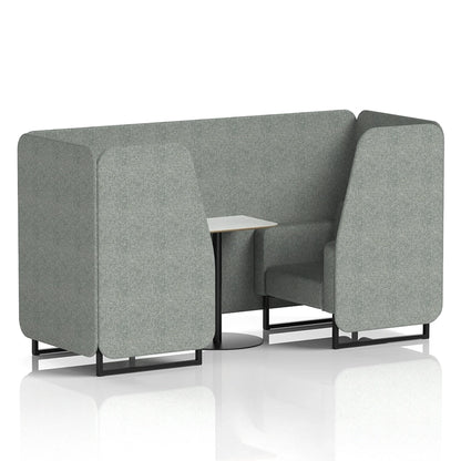 Brixworth Booth in Single Tone - 2 Seater with White Table