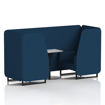 Brixworth Booth in Single Tone - 2 Seater with White Table