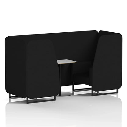 Brixworth Booth in Single Tone - 2 Seater with White Table