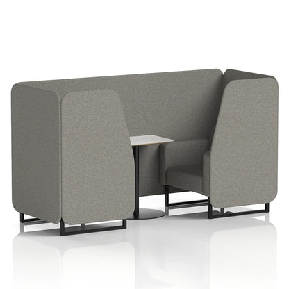 Brixworth Booth in Single Tone - 2 Seater with White Table