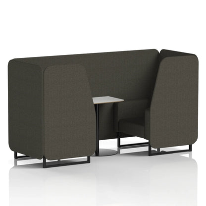 Brixworth Booth in Single Tone - 2 Seater with White Table