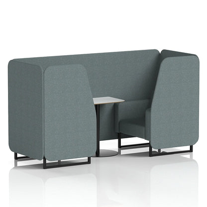 Brixworth Booth in Single Tone - 2 Seater with White Table