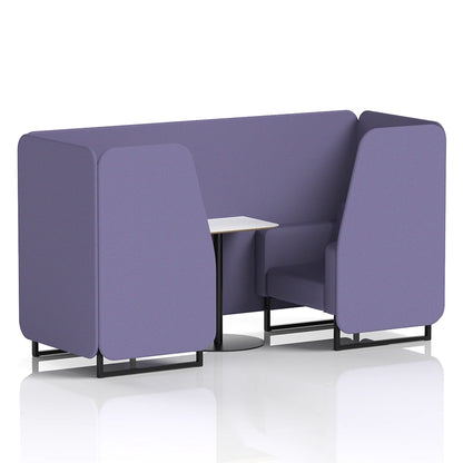 Brixworth Booth in Single Tone - 2 Seater with White Table