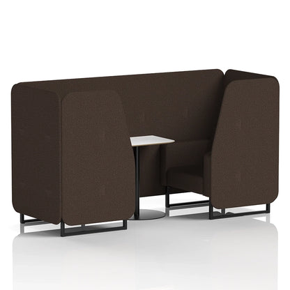 Brixworth Booth in Single Tone - 2 Seater with White Table