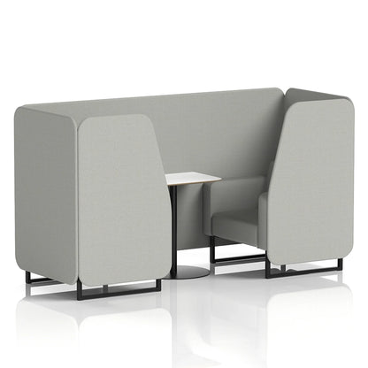 Brixworth Booth in Single Tone - 2 Seater with White Table