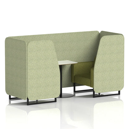Brixworth Booth in Two Tone - 2 Seater with White Table