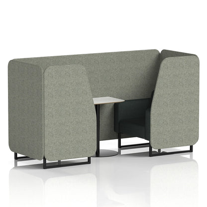 Brixworth Booth in Two Tone - 2 Seater with White Table