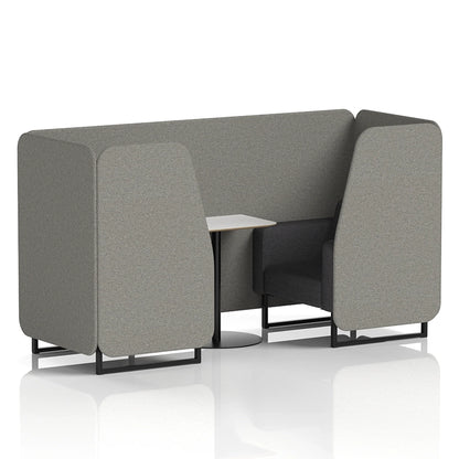 Brixworth Booth in Two Tone - 2 Seater with White Table