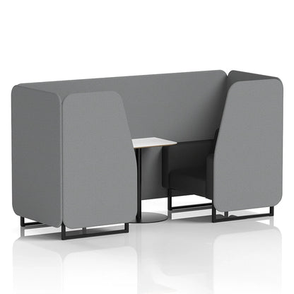 Brixworth Booth in Two Tone - 2 Seater with White Table