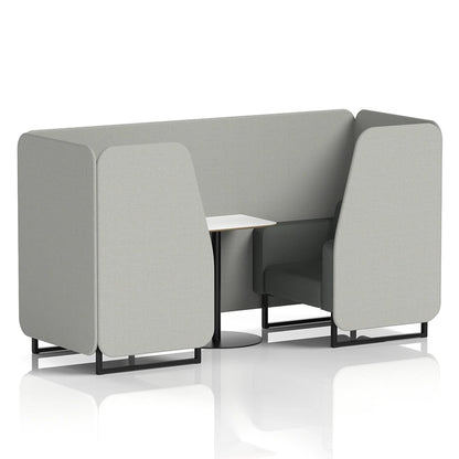 Brixworth Booth in Two Tone - 2 Seater with White Table
