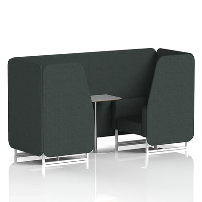 Brixworth Booth in Single Tone - 2 Seater with Grey Table