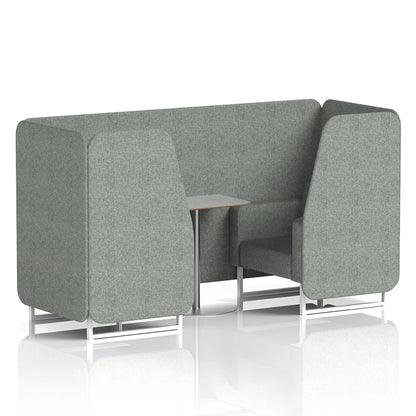 Brixworth Booth in Single Tone - 2 Seater with Grey Table