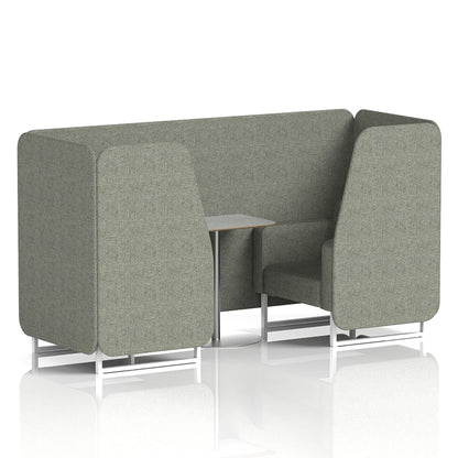 Brixworth Booth in Single Tone - 2 Seater with Grey Table