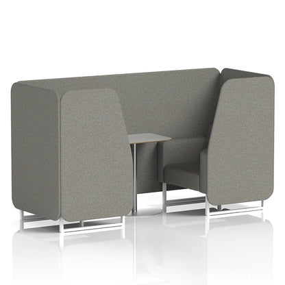 Brixworth Booth in Single Tone - 2 Seater with Grey Table