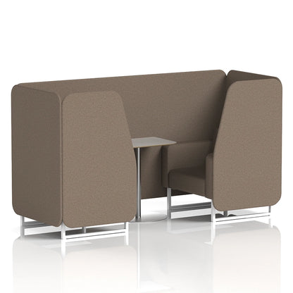 Brixworth Booth in Single Tone - 2 Seater with Grey Table
