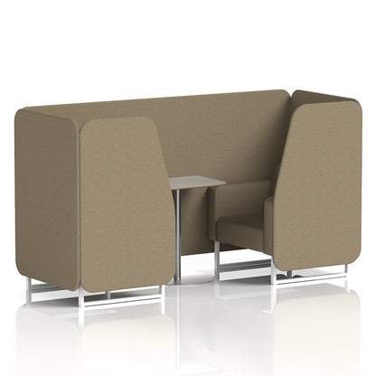 Brixworth Booth in Single Tone - 2 Seater with Grey Table