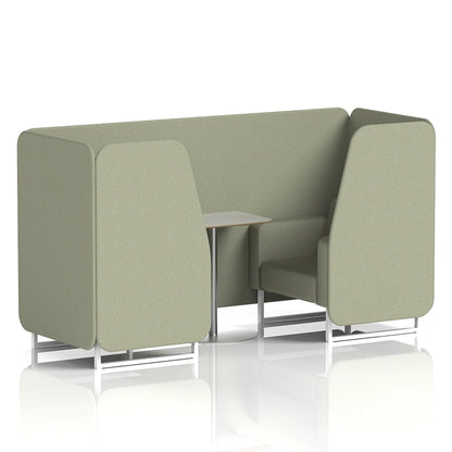Brixworth Booth in Single Tone - 2 Seater with Grey Table