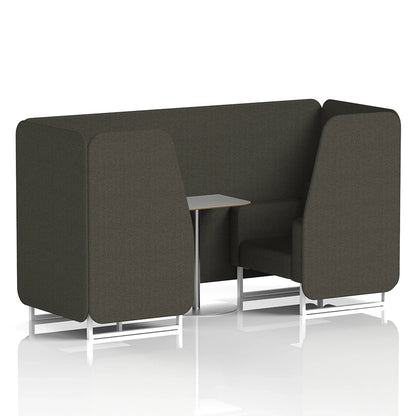 Brixworth Booth in Single Tone - 2 Seater with Grey Table