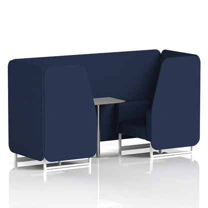 Brixworth Booth in Single Tone - 2 Seater with Grey Table