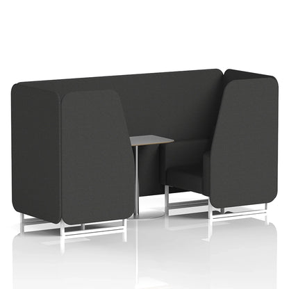 Brixworth Booth in Single Tone - 2 Seater with Grey Table